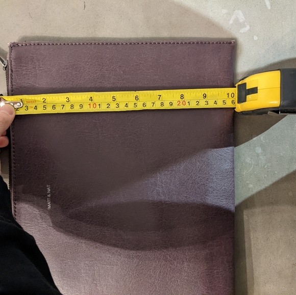XL Matt & Nat vegan leather envelope pouch clutch - Picture 5 of 6